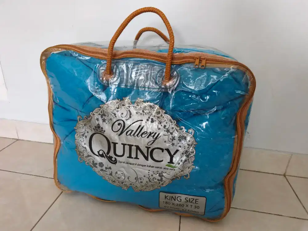 Bed Cover Vallery Quincy serat Aloe Vera 180 x 200