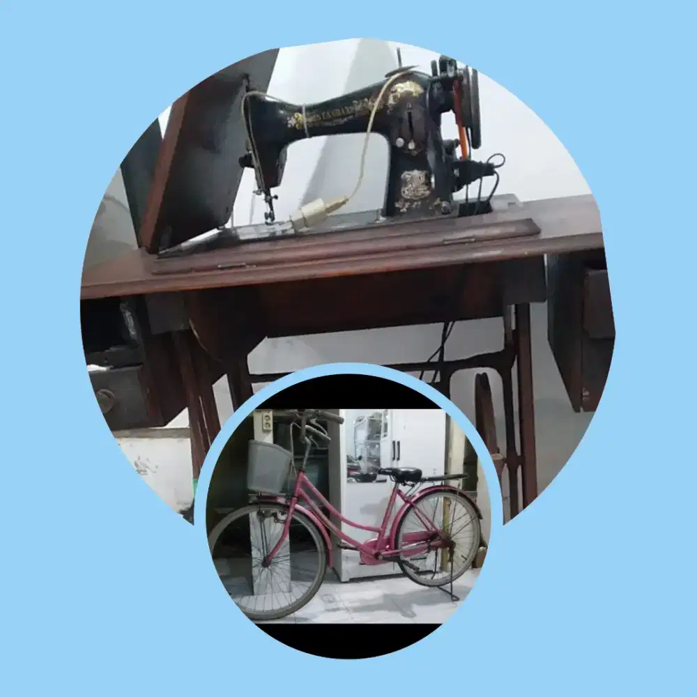 JUAL: MESIN  JAHIT & SEPEDA ANGIN