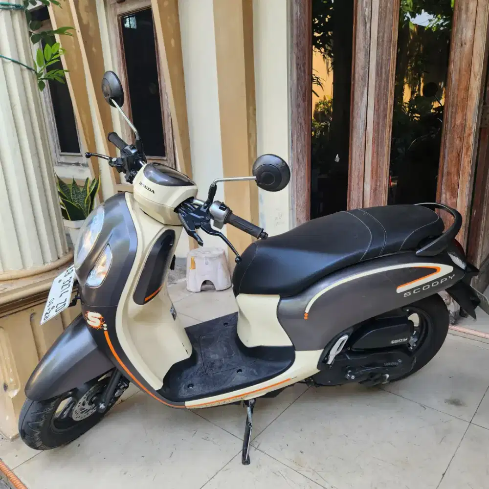 Scoopy keyless biru putih 2023 Gbm