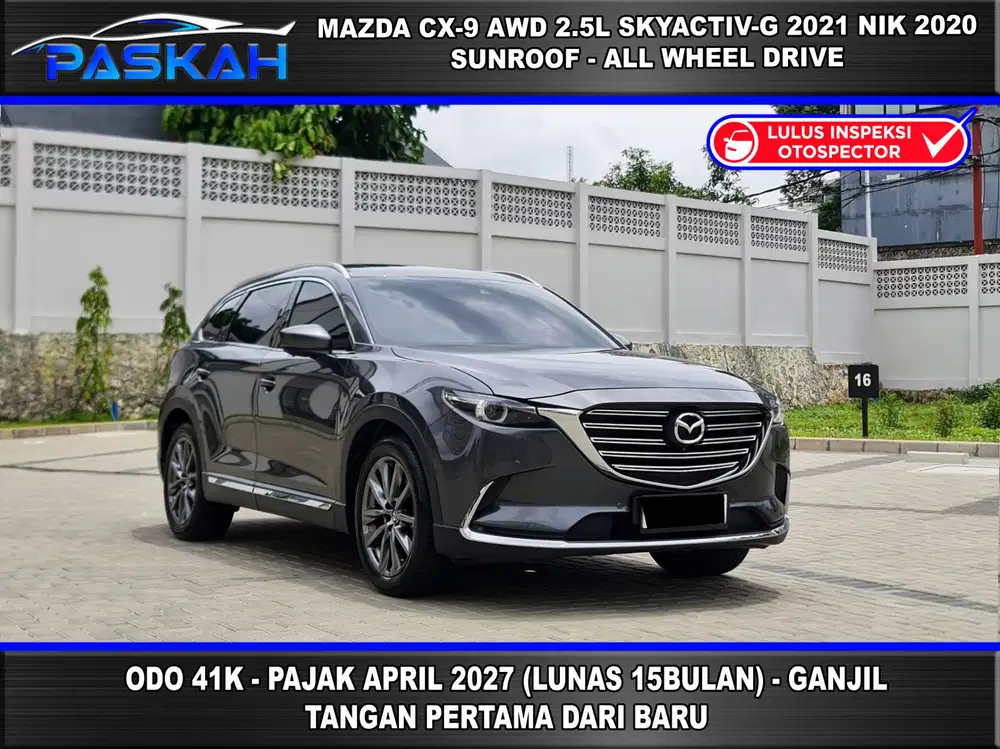 AWD SUNROOF PAJAK=APRIL-2027 Odo=48k BUNGA=4.5% Mazda CX9 AWD 2021 4x4