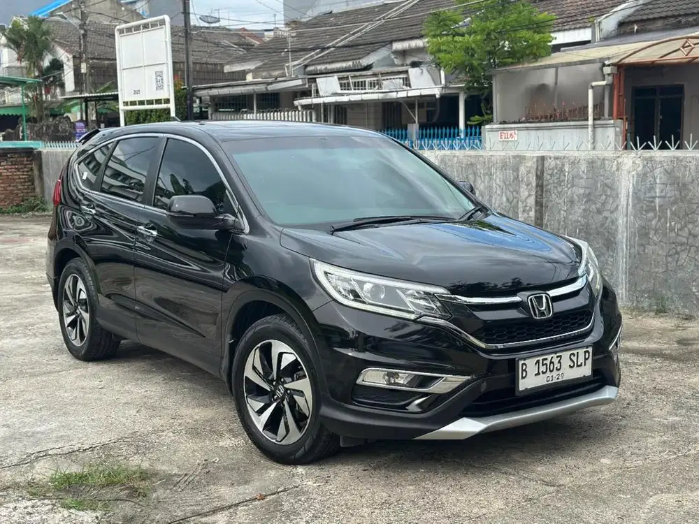 (Cash) CR-V 2.4L Prestige Audio Fender 2016 Hitam Km81rb ServiceRecord