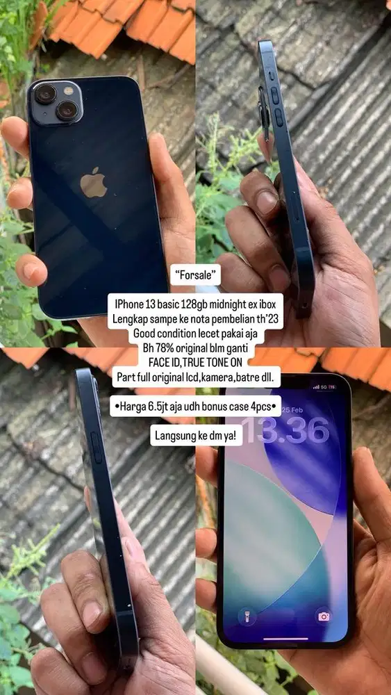 Iphone 13 128gb ibox fullset ori