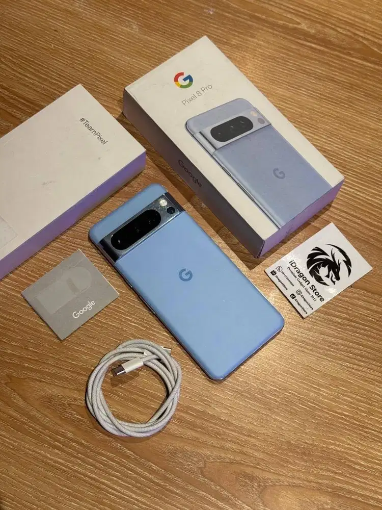 google pixel 8 pro 256gb warna porclain fullset mulus