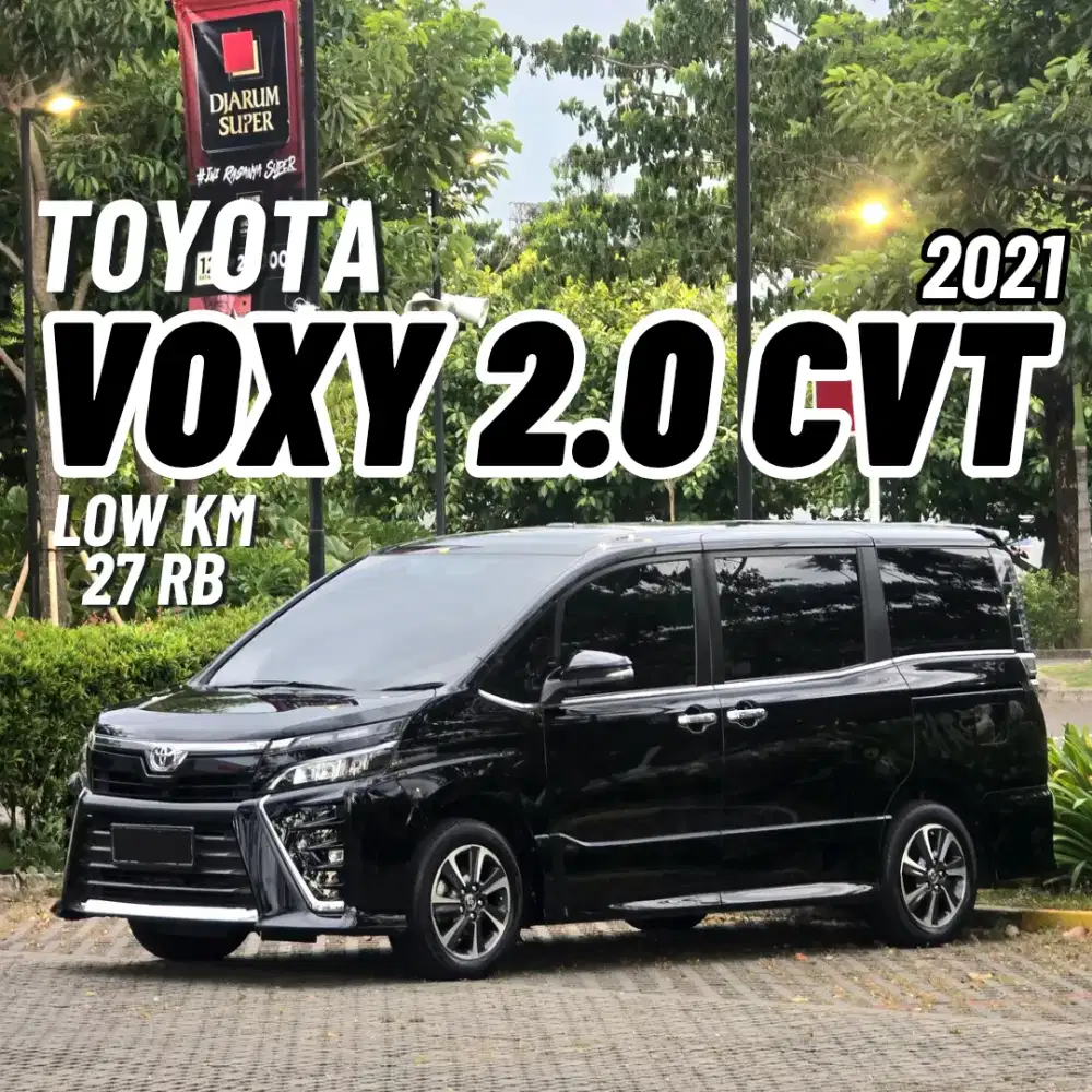 LOW KM !!! Toyota VOXY 2.0 CVT 2021 KM 27 Rb LIKE NEW Siap PAKAI
