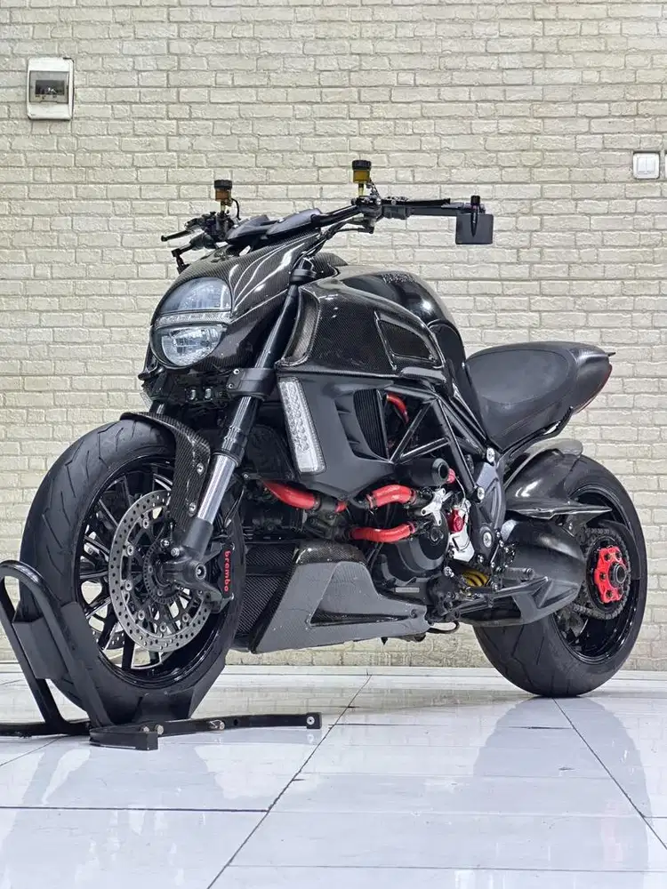 ODO 30RB!! Ducati Diavel 1200 Black Carbon 2012 FP - Zaki Mustika