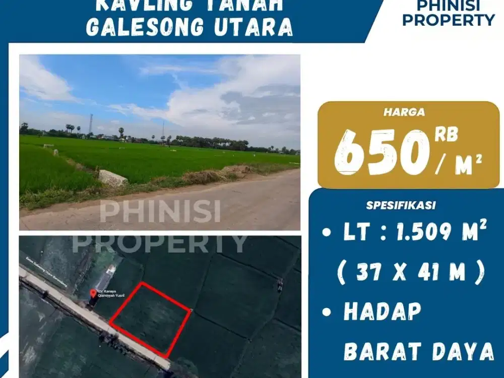 Dijual Tanah di Jalan Poros Galesong Utara Barombong dekat Kafe Kaktus