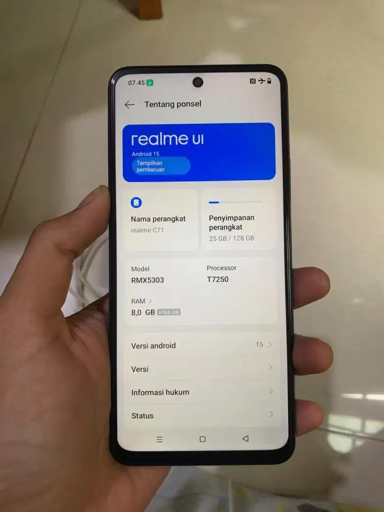 Realme C71 RAM 8+16/128