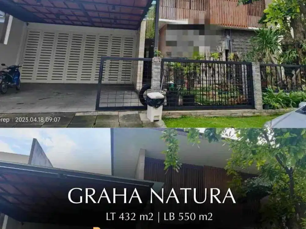 Jual rumah rasa villa adem minimalis Graha natura bagus siap huni