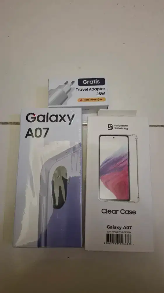 Samsung A07 violet 4/64 edisi bonus kantor