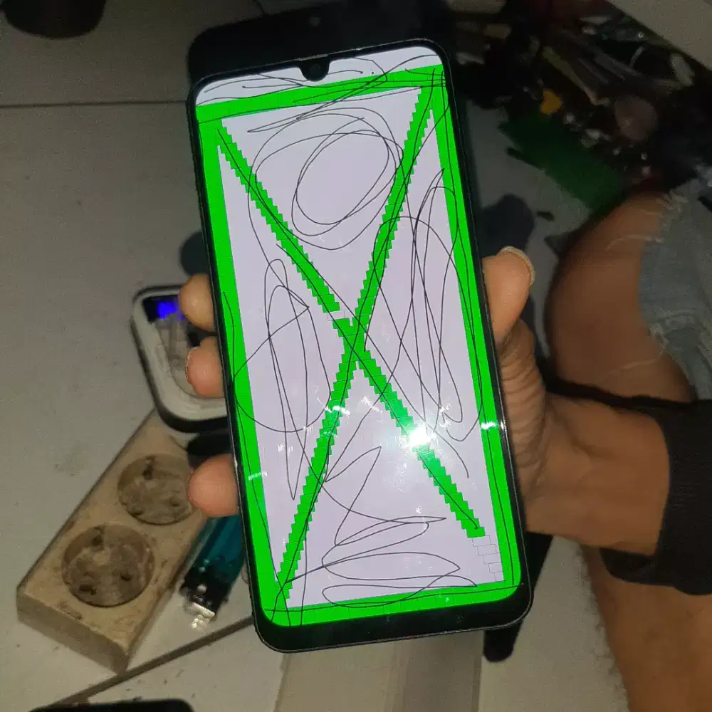 Lcd Samsung a50s normal bekas copotan