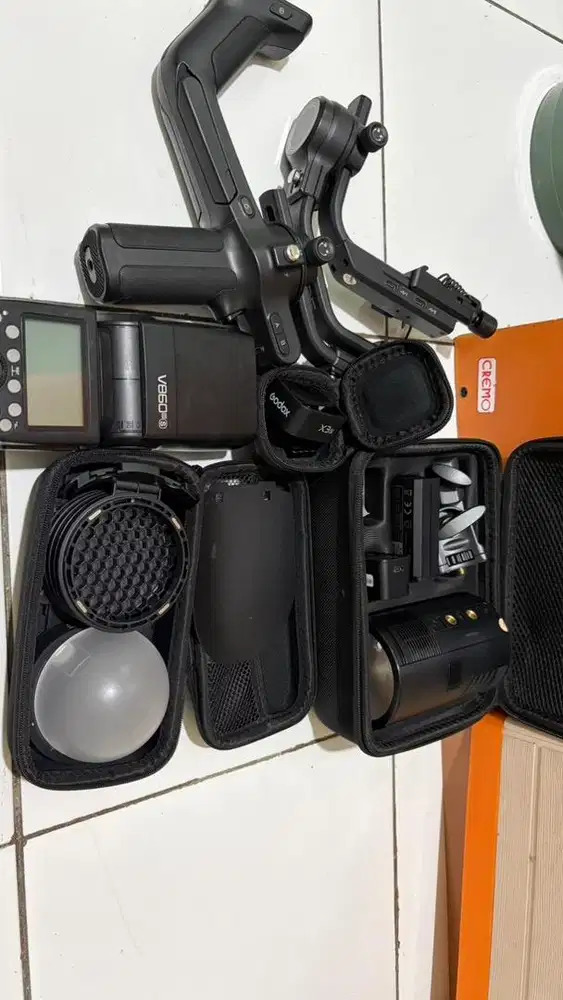 Lensa dan kelengkapan flash sony camera