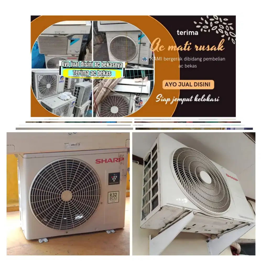 Terima ac bekas rusak