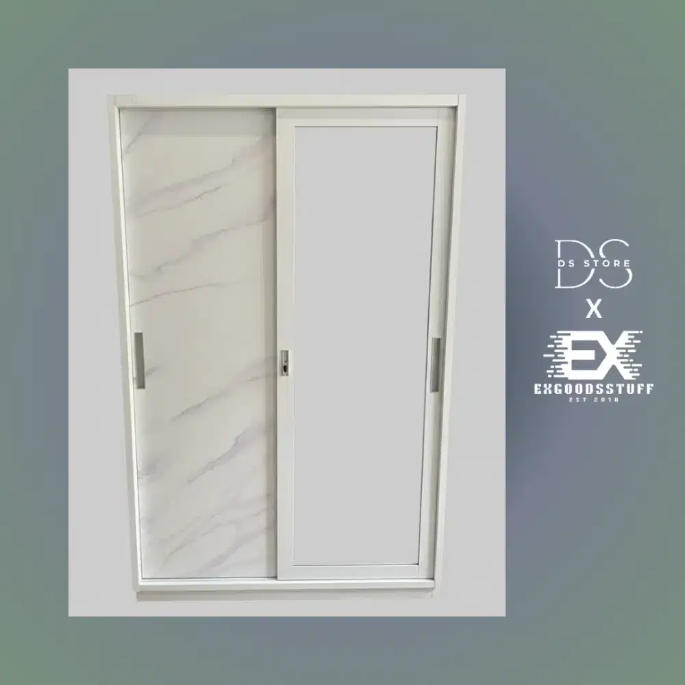 Lemari Sliding Stainless Steel  (Baru beberapa bulan)