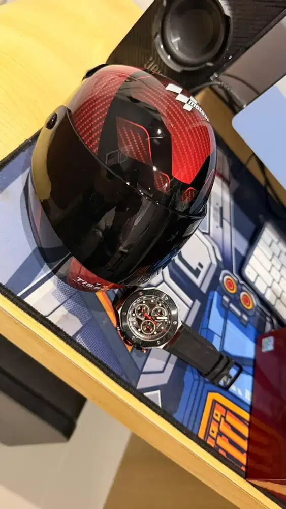 Tissot T-race motogp 2025 dark grey sillicone 45 mm garansi resmi