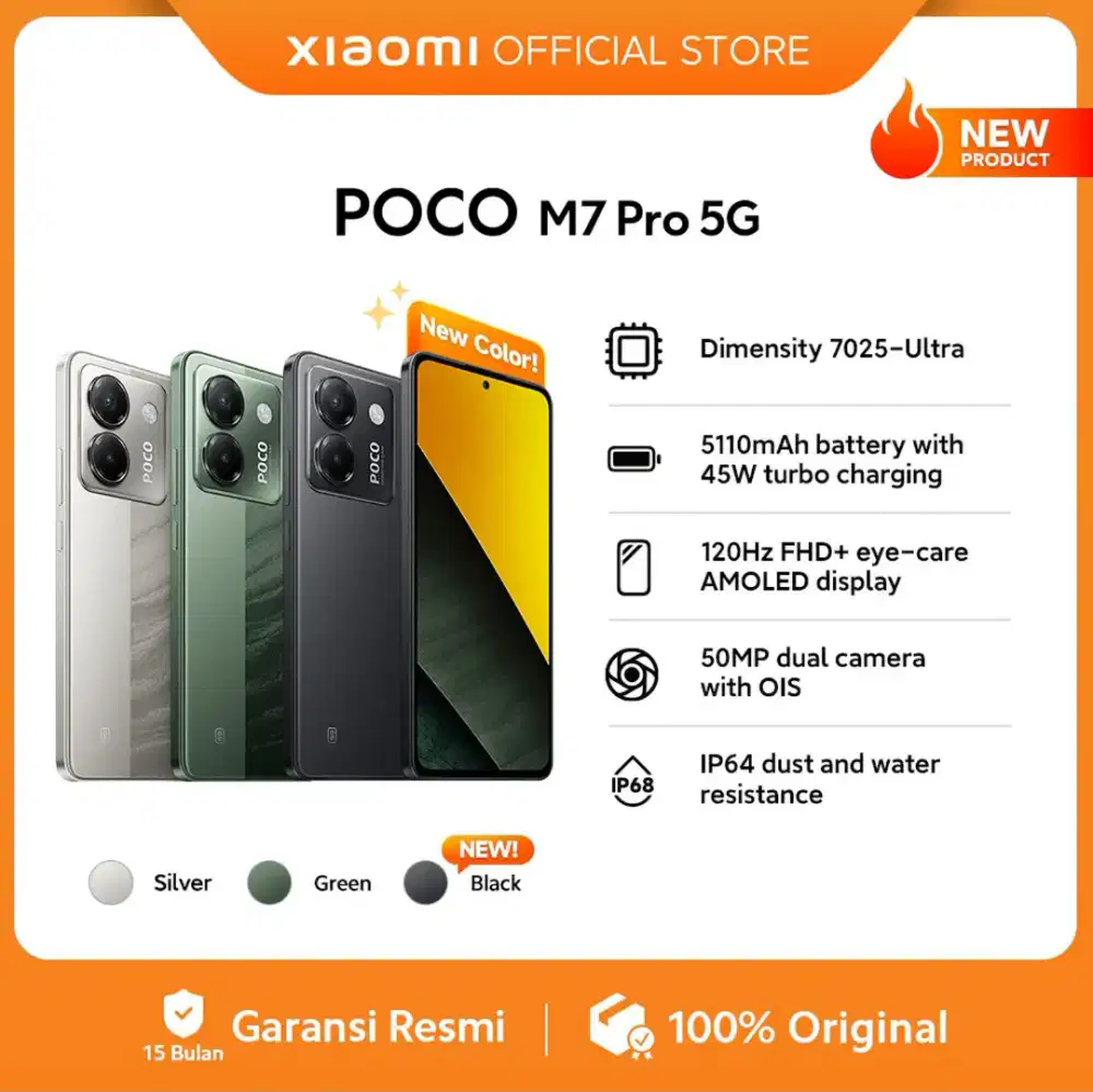 Xiaomi Poco M7 Pro 5G New Segel 8/256GB