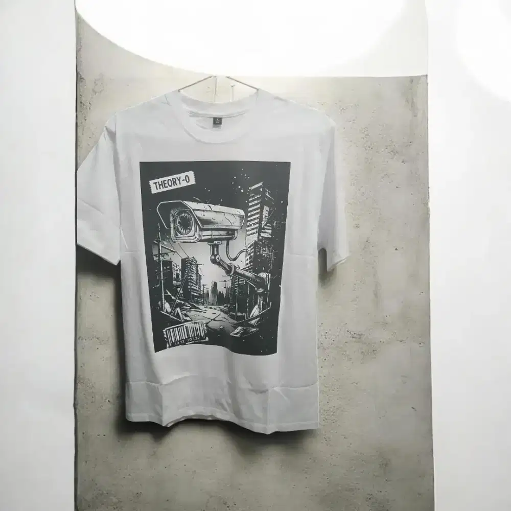 DSTRCT-0 - Kaos Distro Pria Wanita Grunge Aesthetic Streetwear Rebel