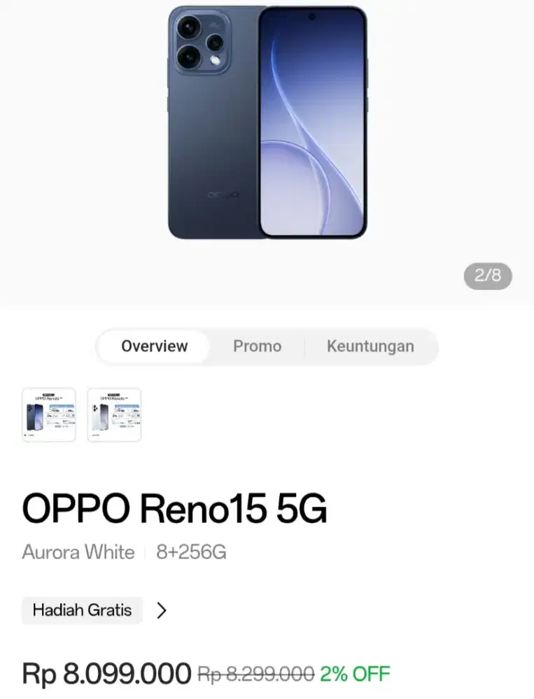 OPPO RENO 15 5G 8/256