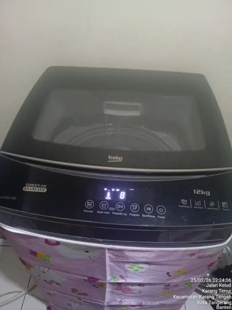 Dijual mesin cuci 1 tabung kapasitas 12kilo masih seperti baru