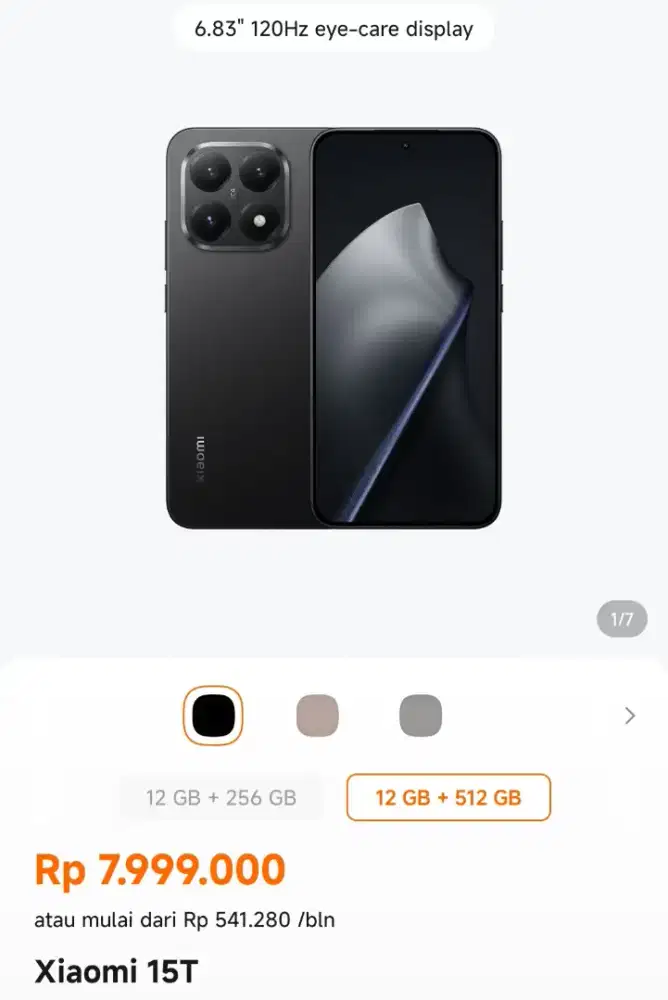 Xiaomi 15T ram 12/512