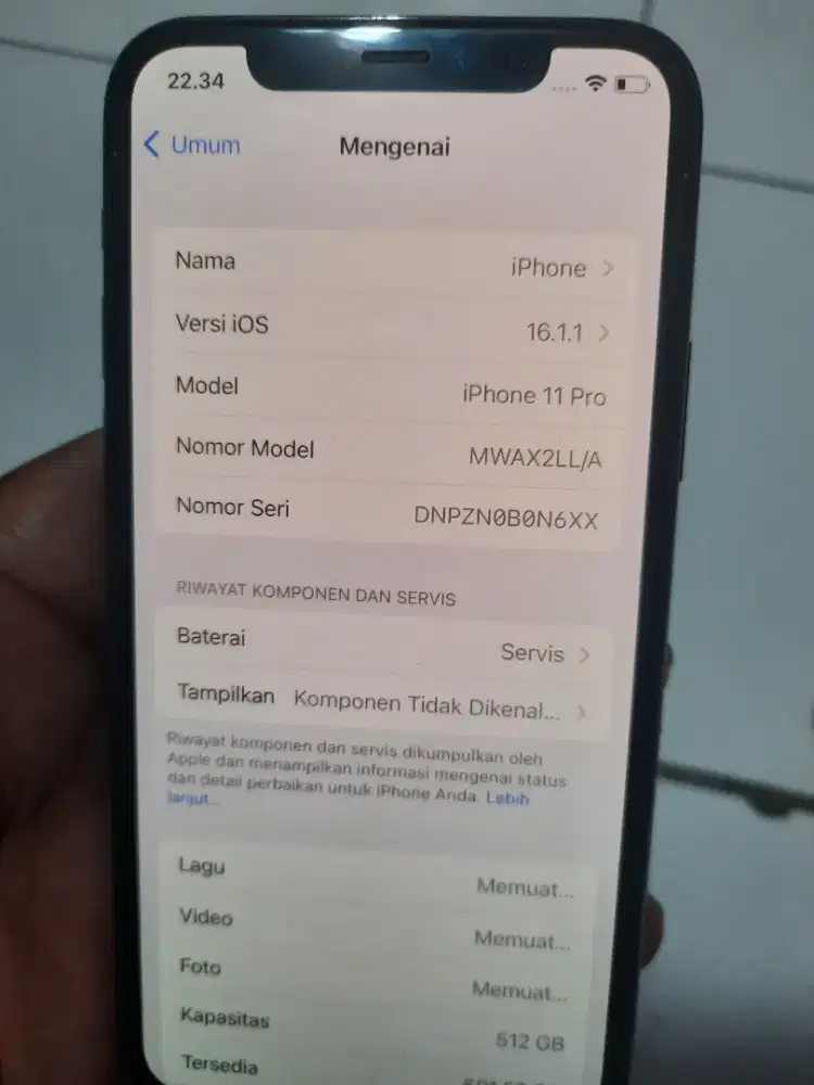 Iphone 11 pro 512gb inter batangan