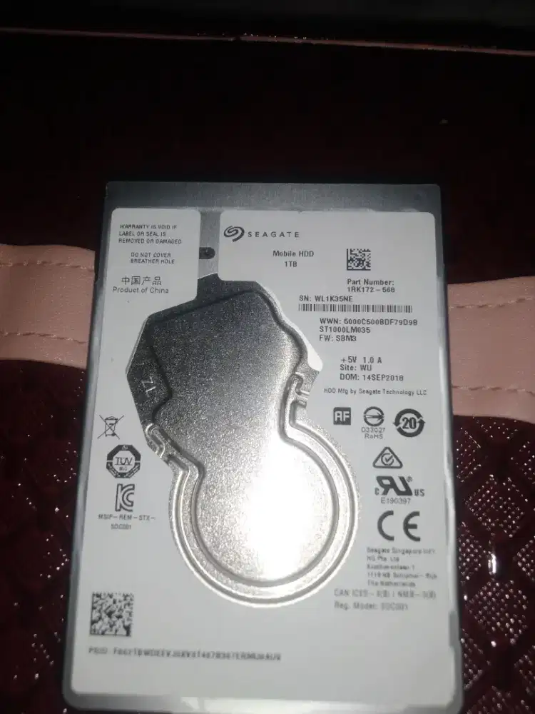 Hardisk laptop seagate 1tb slim