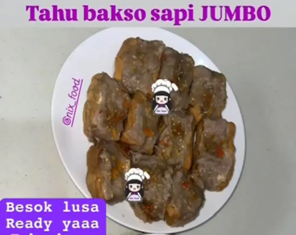 Tahu baso SAPI JUMBO isi 10 PEDAS ( bisa Frozen)