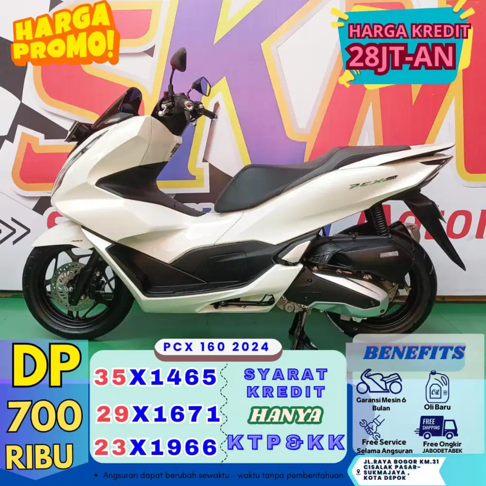 DP 700k MURAH Honda PCX160 2024 cash/credit