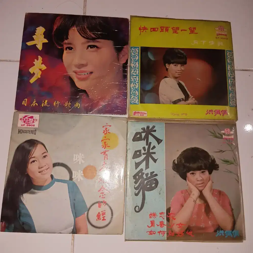 Piringan Hitam Vinyl Mini 18.3Cm Mandarin Sisa Stok Lama Toko