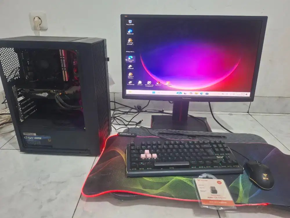 Pc Murah Pc Gaming Editing Pc Fullset Core i7 Gen 7 Rx 590 8GB rx 6600