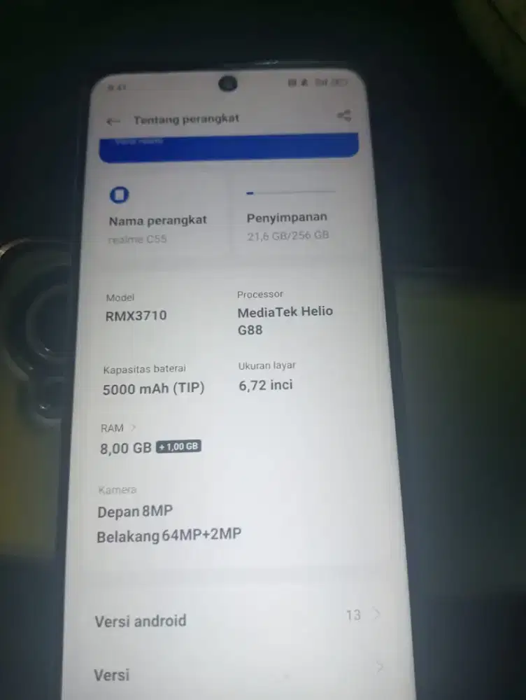 Realme c 55.ram 8/256. Like new