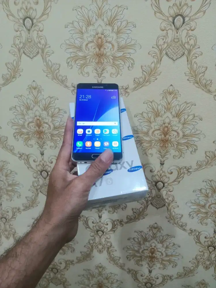 samsung A7 2016 ram 3/16 Nfc mlus normal semua msh original semua nya