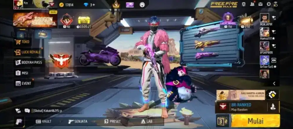 Ready stok masih ada akun ff harga normal aja lah