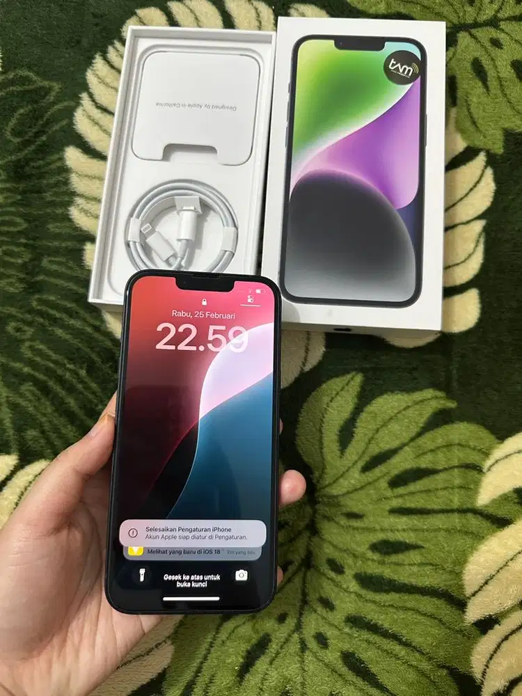 Iphone 14 128gb Black IBOX Garansi On Januari 2027