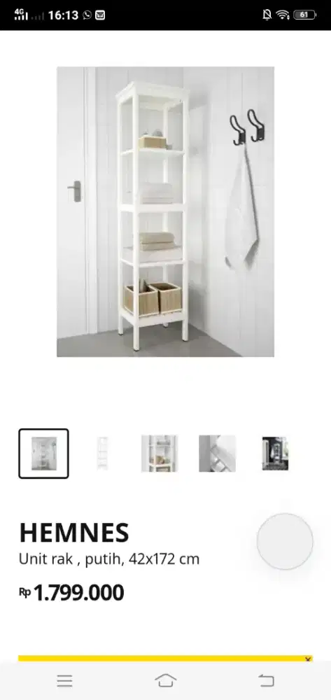Rak pajangan/rak Ikea Hemnes