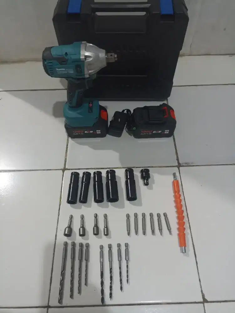 MAKlTA Impact Wrench Cordless/Baterai Mesin Bor Untuk Baut Mobil/motor