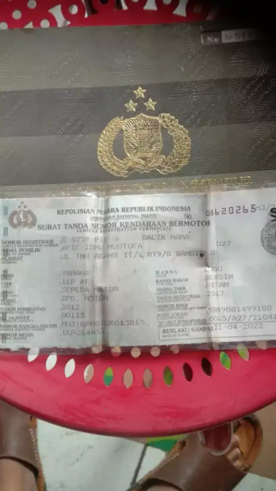 Yamaha Mio soul GT 2012 stater hidup srt komplit