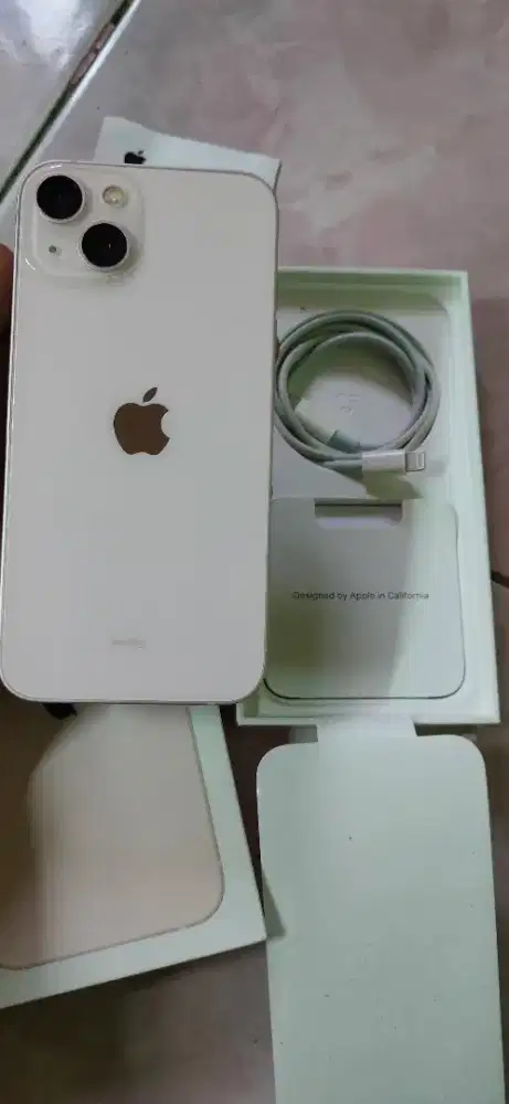 iPhone 13 Basic pink 128gb iBox ORI fulset ORI mulus segel no lecet