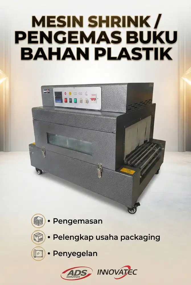 MESIN SRINK / PENGEMAS BUKU DENGAN BAHAN PLASTIK