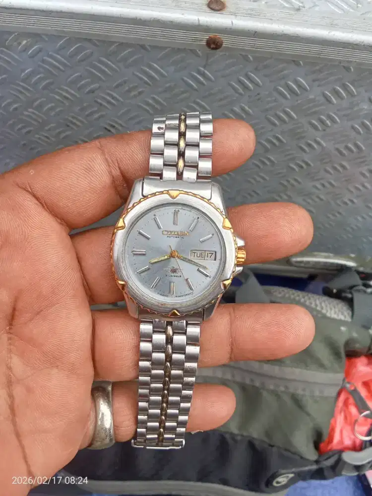 Jam citizen vintage transparan otomatis original klasik