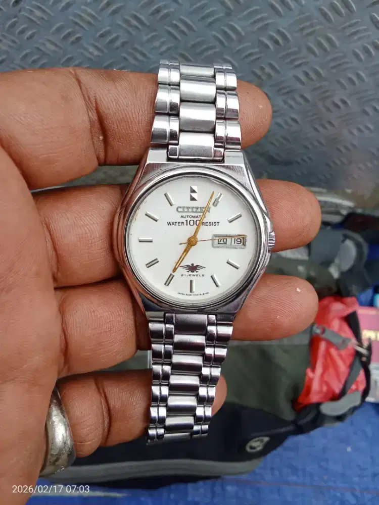 Jam citizen vintage transparan otomatis original klasik