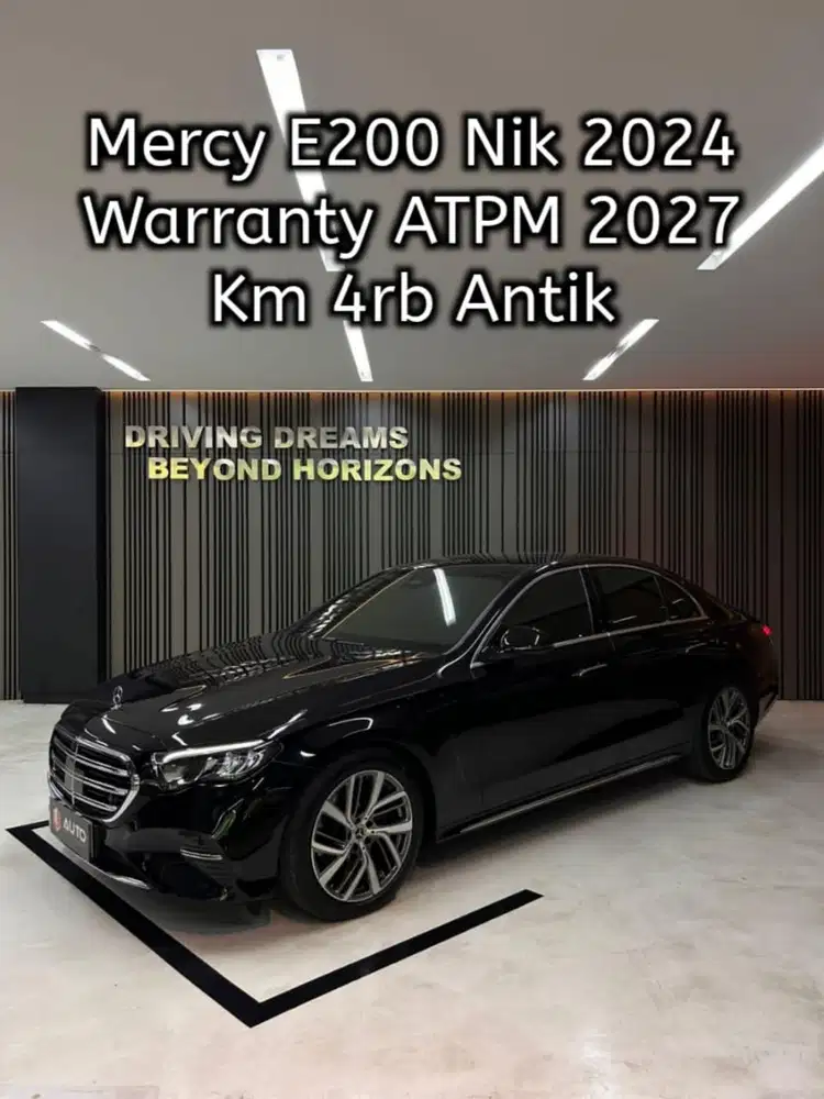 Mercedes Benz E200 Exclusive Line AT 2025 Hitam Km4rb Nik 2024