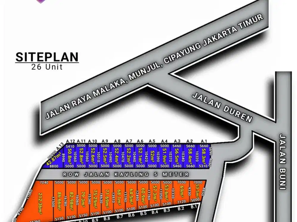 Tanah Kavling Siap Bangun Di Cipayung Jakarta Timur