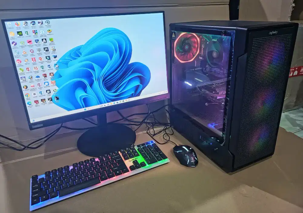 PC siap pakai Ryzen 5 + RTX 3060 8 GB