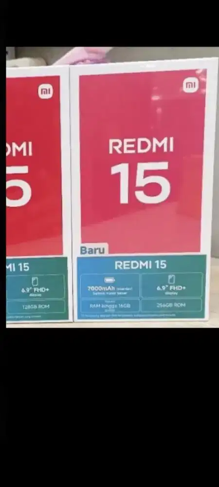 Xiaomi redmi 15 256gb ram 8gb dan8/128 garansi resmi