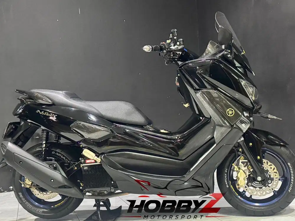 Yamaha nmax 155 modif hedon black ninja 2016,km 14rb,istimewa mantap