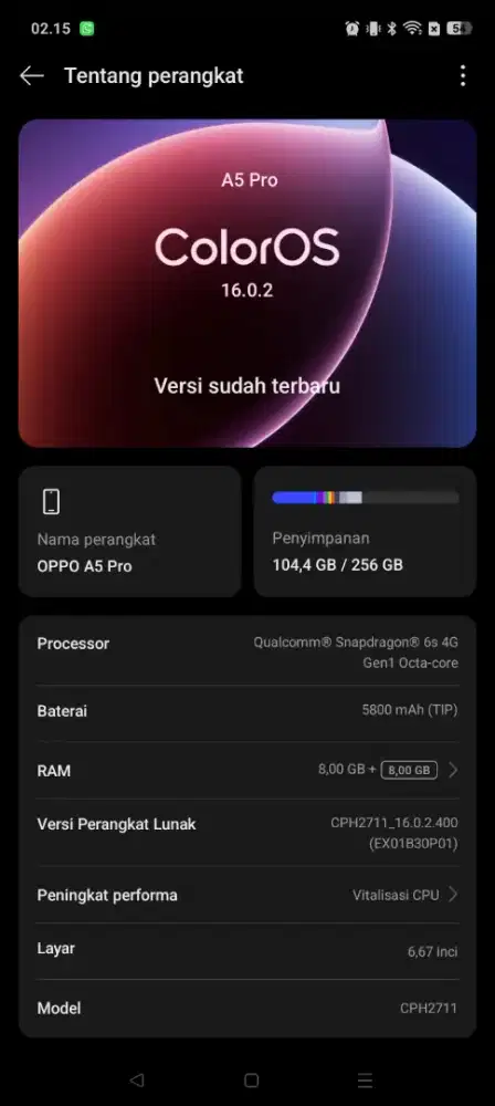 FS OPPO A5 PRO 8/256