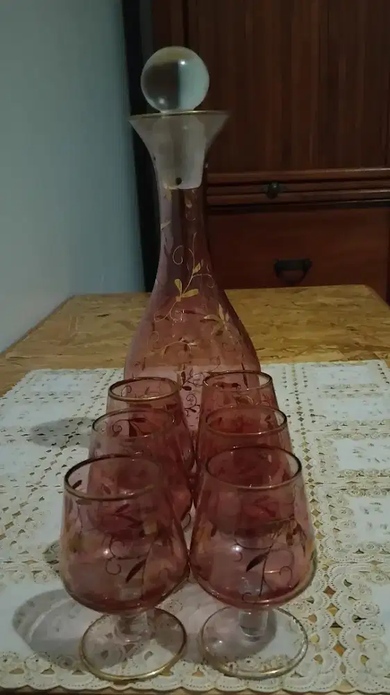 1 set pajangan kristal bohemian vintage