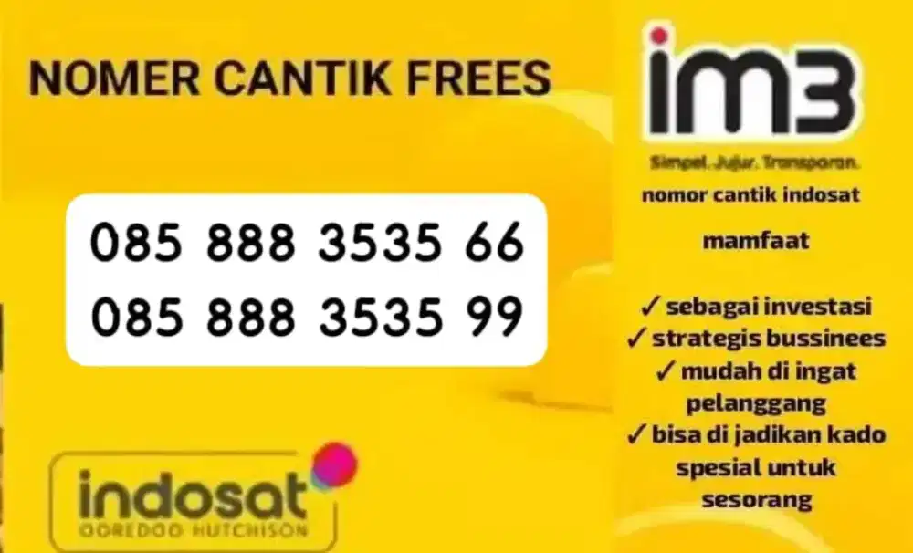 kartu perdana indosat