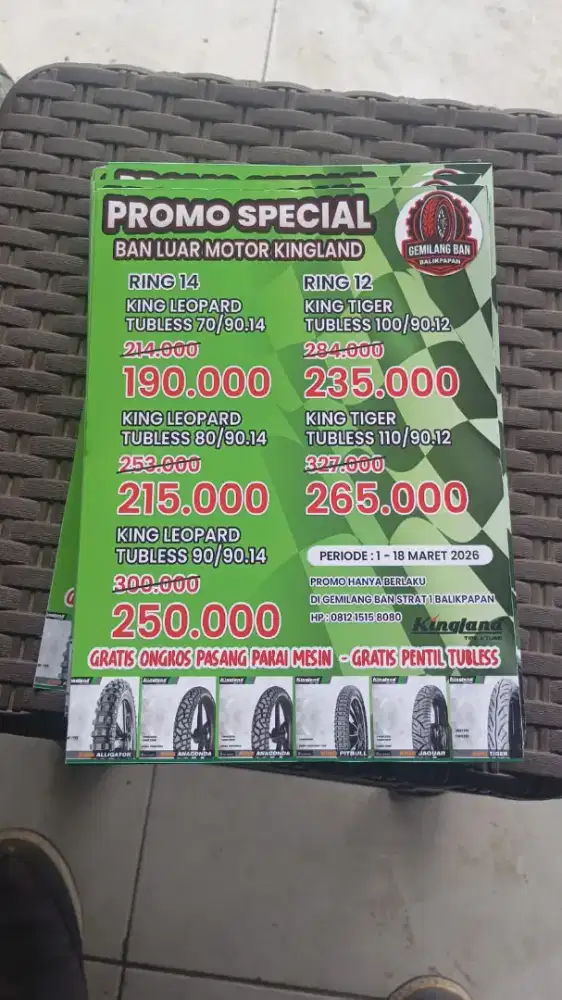 Ban Luar Motor Harga Promo