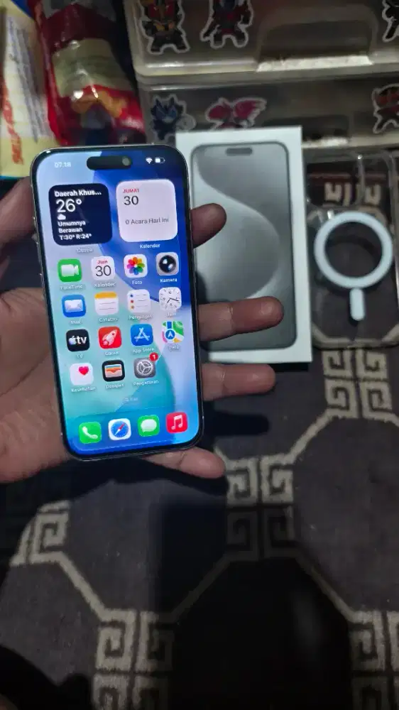 iPhone 15 Pro 128Gb Mulus Normal Bisa Tuker Tambah
